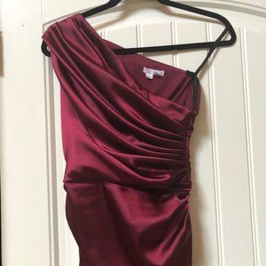 One shoulder London times dress
